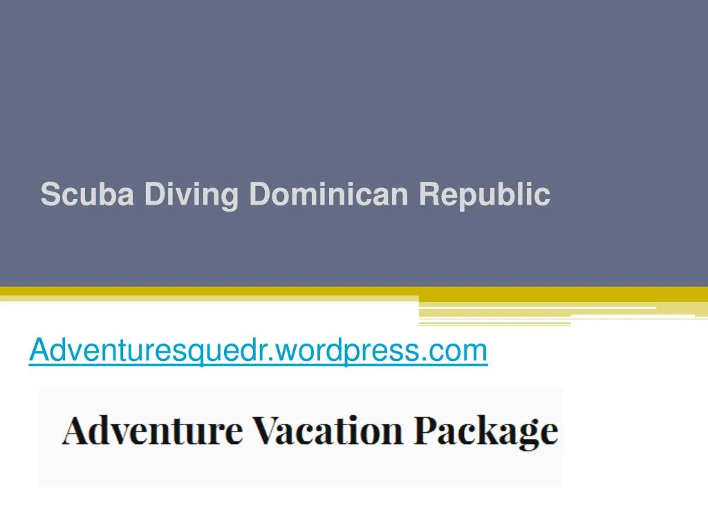 scuba diving dominican republic