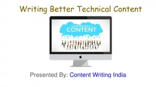 Writing Better Technical content - slide 1