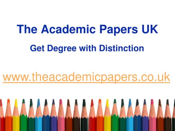 Best Dissertation Writing Services Provider - The Academic Papers UK