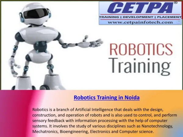 Robotics Training in Noida
