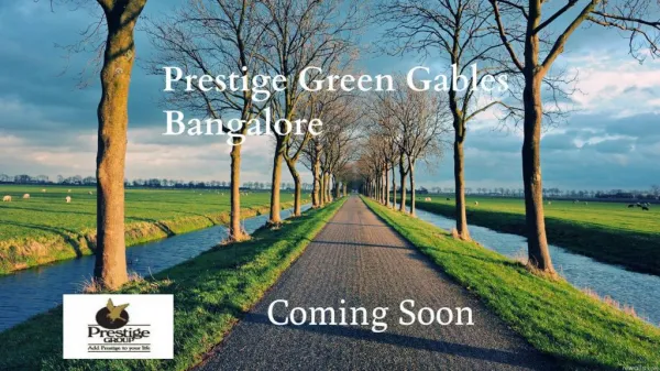 Prestige Green Gables | Upcoming Apartment Project In Bangalore