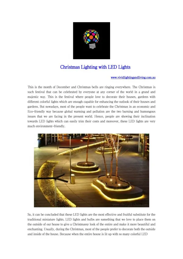 Christmas Lighting with LED Lights