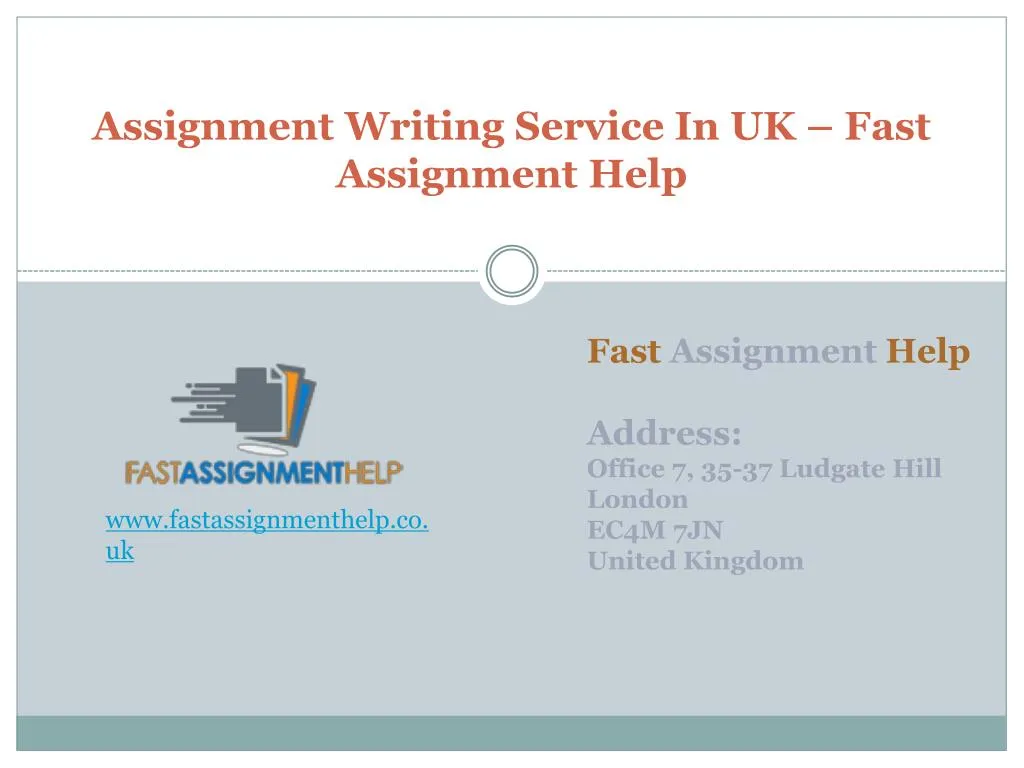 assignment writing service in uk fast assignment help
