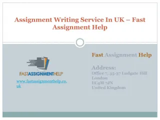 Assignment Writing Service In UK – Fast Assignment Help - slide 1
