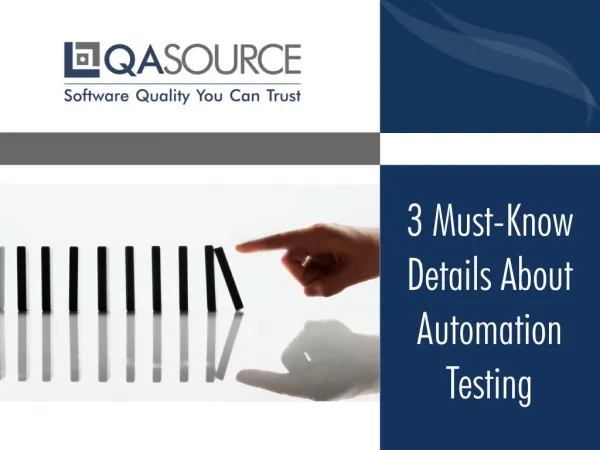 Top 3 Questions About Automation Testing