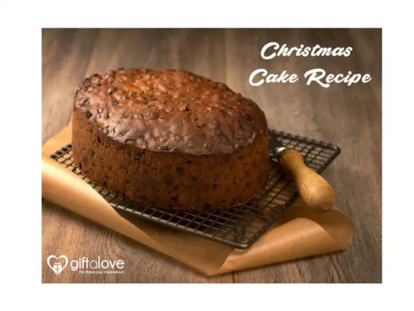 Easy Christmas cake Recipe By GiftaLove!