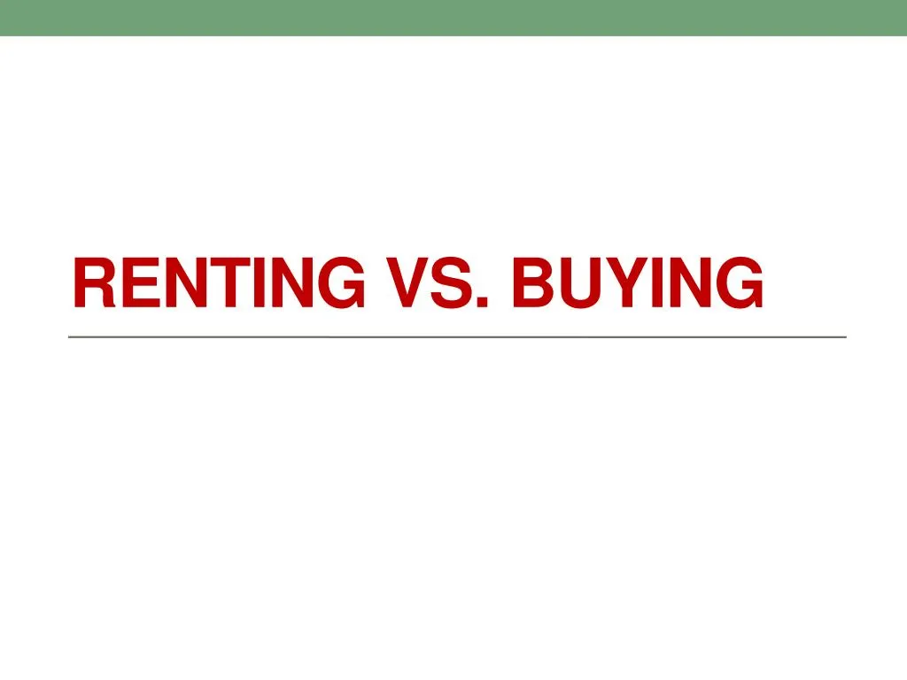 renting vs buying