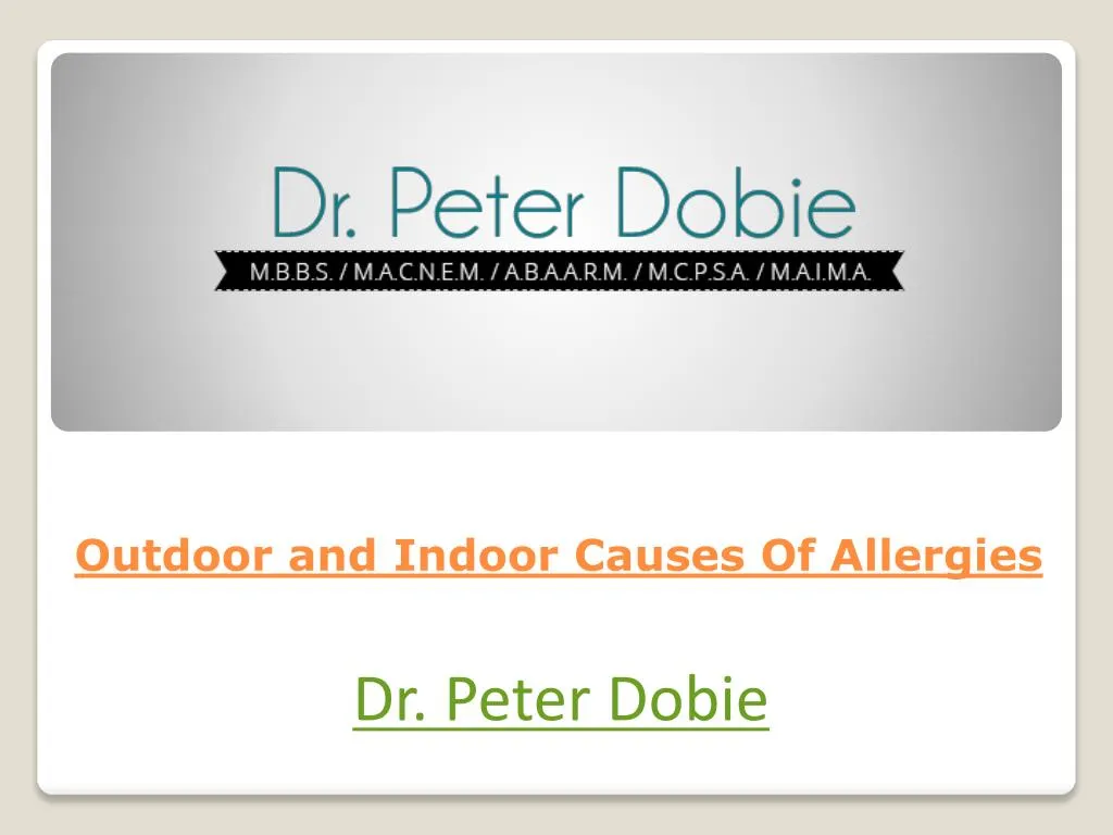 outdoor and indoor causes of allergies