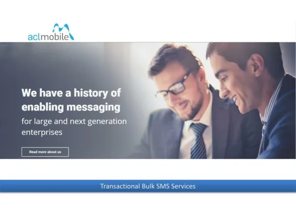 An Overview on Transactional Bulk SMS Service