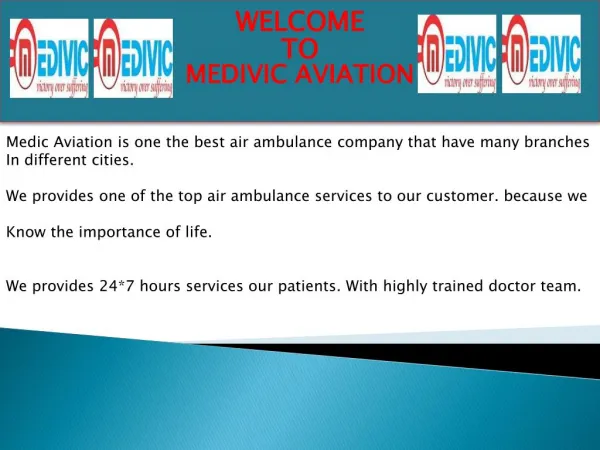 Low Cost Air Ambulance Services in Nagpur by Medivic Aviation