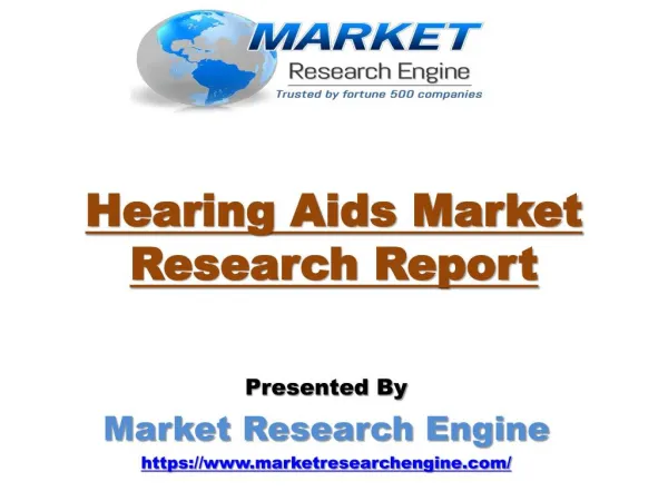 Hearing Aids Market to Reach US$ 7 Billion by 2022