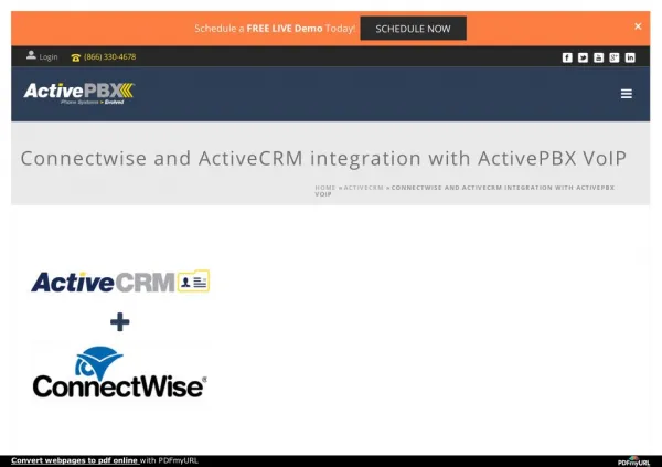 Connectwise Phone Integration