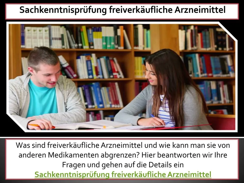 sachkenntnispr fung freiverk ufliche arzneimittel