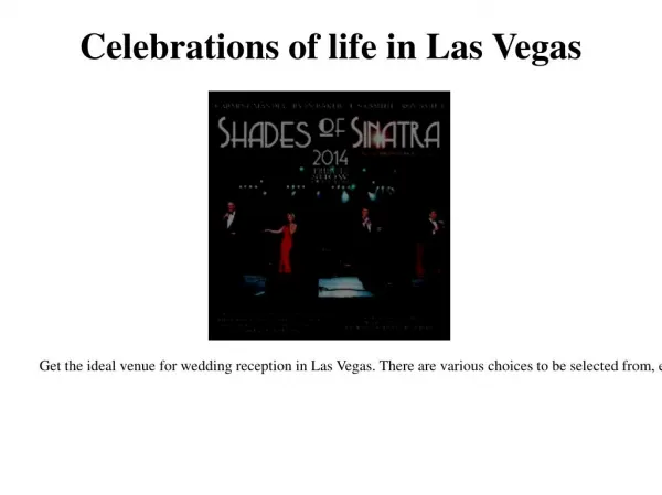 inexpensive wedding reception in Las Vegas