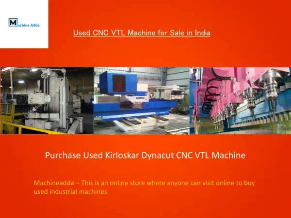 Used CNC VTL for Sale in Delhi