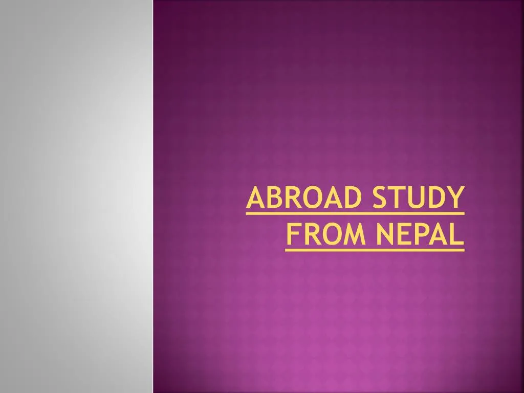 abroad study from nepal