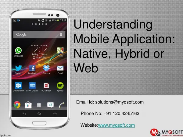 Understanding Mobile Application Native, Hybrid or Web
