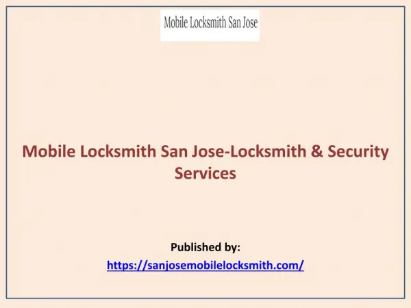 Locksmith & Security Services