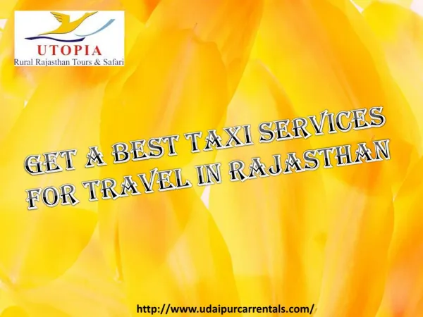 Get A Best Taxi Services For Travel In Rajasthan