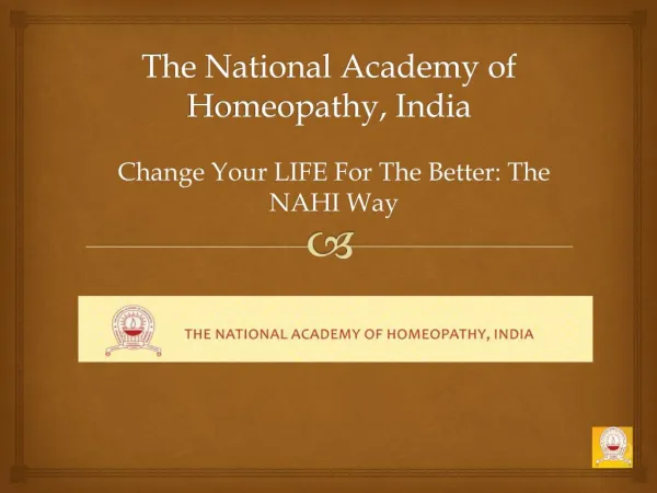 The National Academy of Homeopathy, India