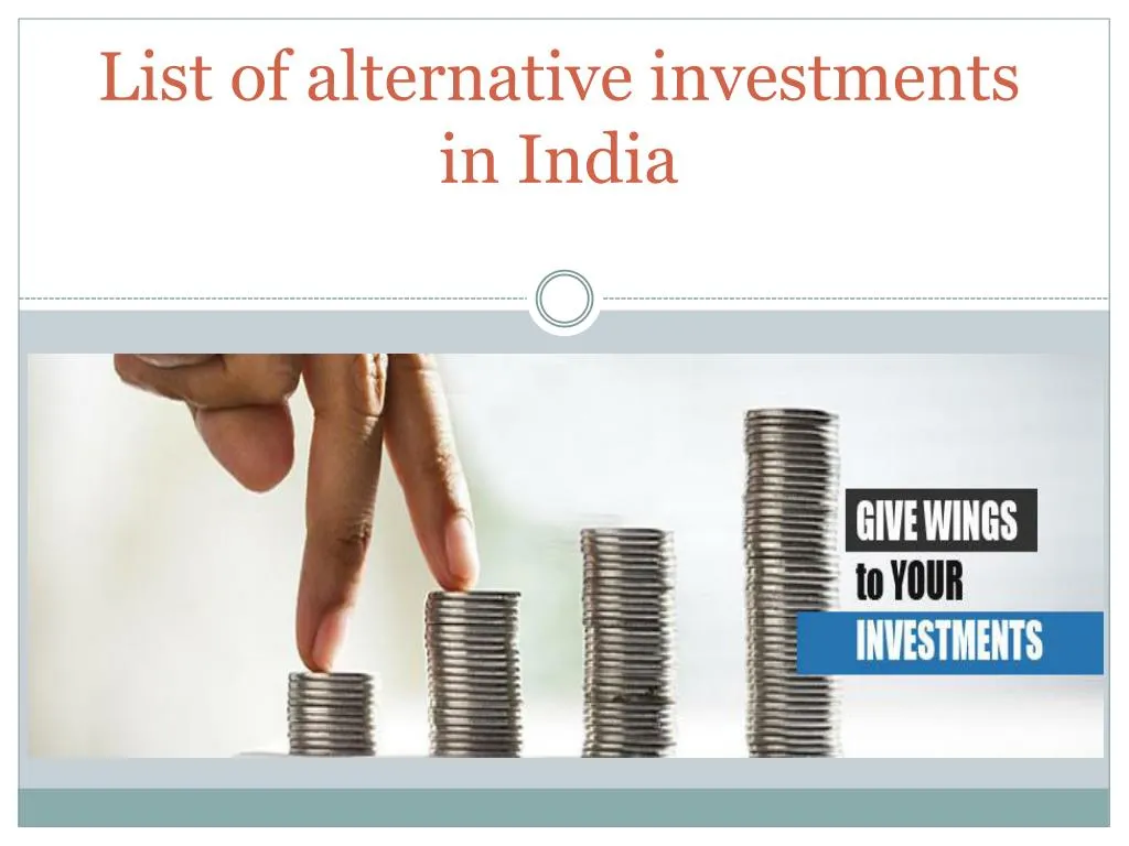 list of alternative investments in india