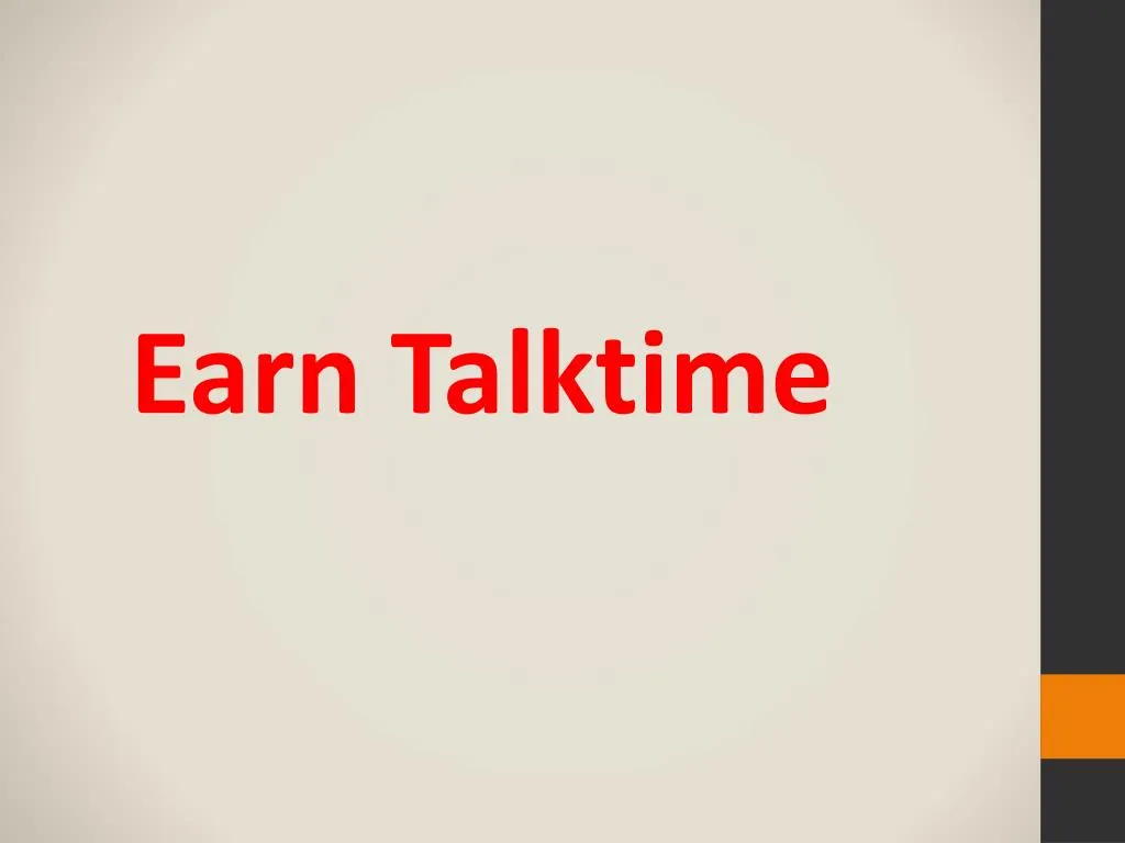 earn talktime