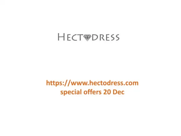 www.hectodress.com special offers 20 Dec