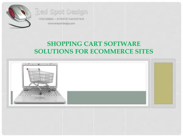 Shopping Cart webdesign solution in dallas