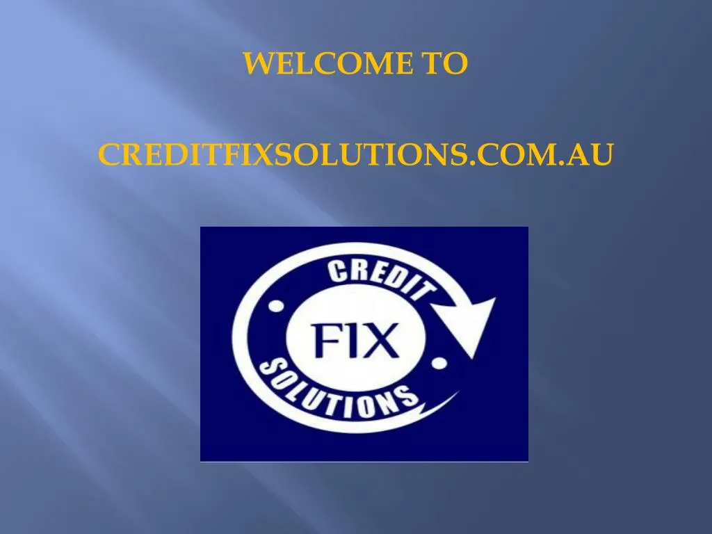 welcome to creditfixsolutions com au