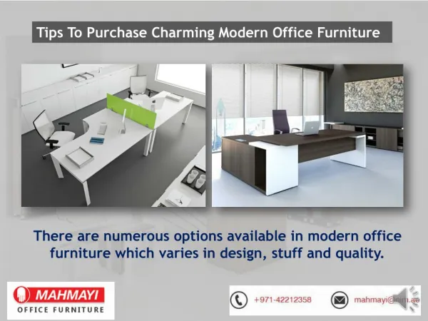 Tips To Purchase Best Charming Modern Office Furniture