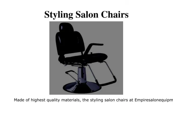 Salon Furniture Supplier