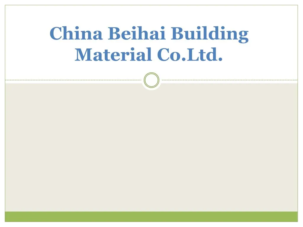 china beihai building material co ltd