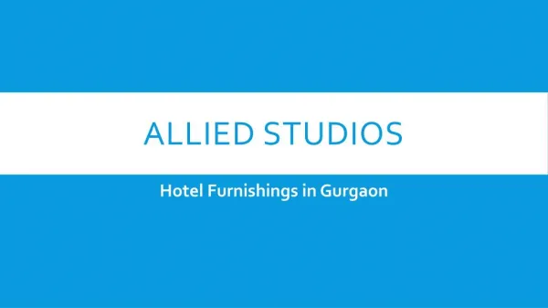 The importance of hotel furniture in Gurgaon