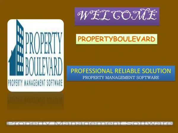 Professional reliable property management software
