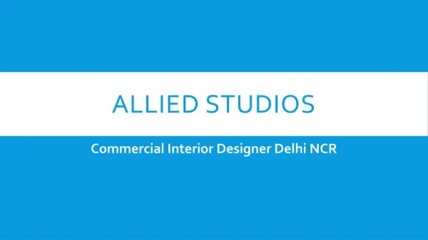 Grasping the basics of Commercial interior Design in Delhi NCR