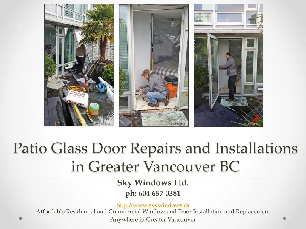 patio glass door repairs and installations in greater vancouver bc