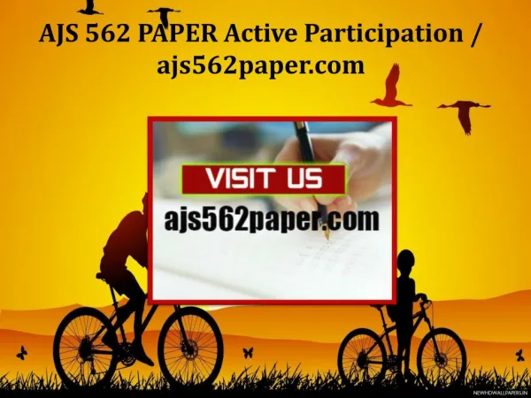 AJS 562 PAPER Active Participation/ajs562paper.com