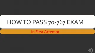 70-767 Practice Test Questions - slide 1