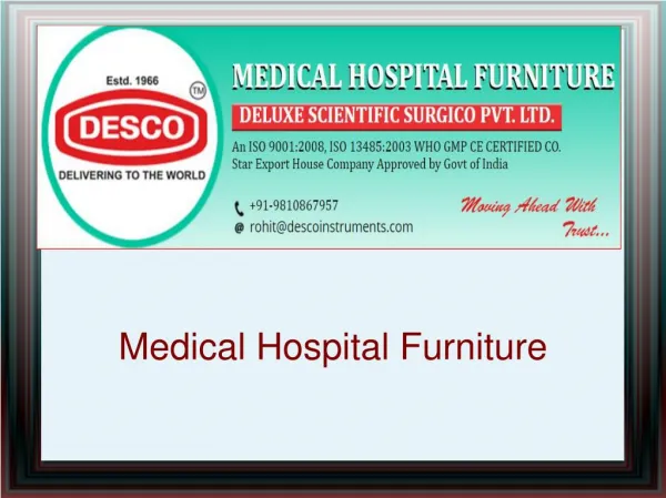 Hospital Furniture Manufacturers India