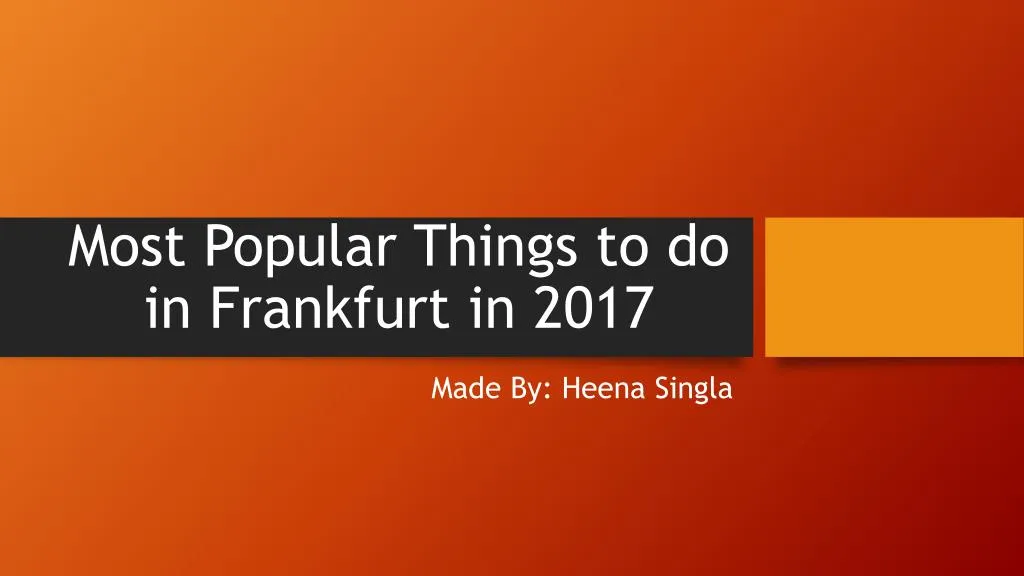 most popular things to do in frankfurt in 2017