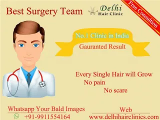 Best hair transplant clinic in Punjab,Delhi