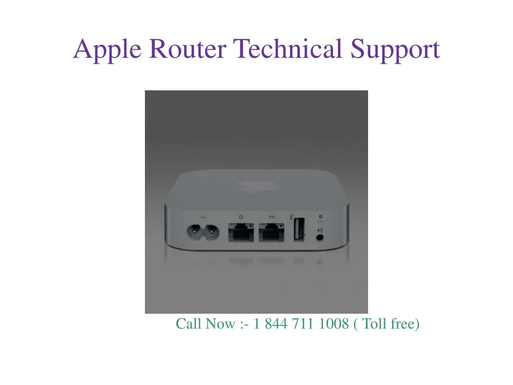 apple router technical support