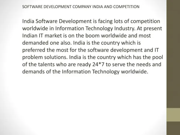 software development company india