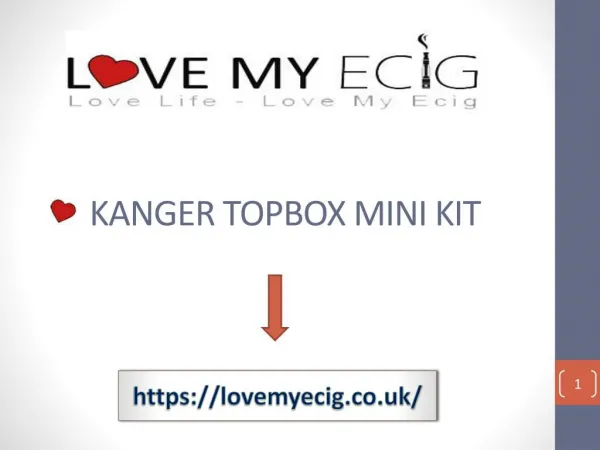 Kanger Topbox Mini Platinum Kit TC-75 UK