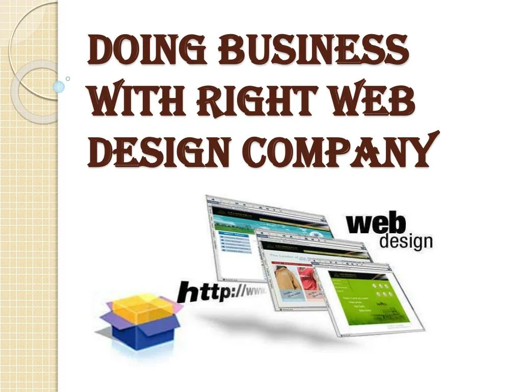 doing business with right web design company
