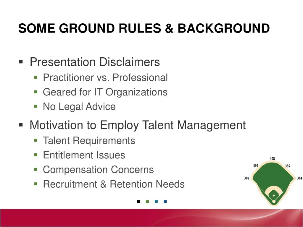 some ground rules background