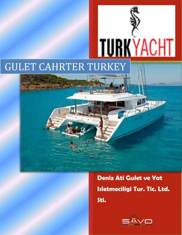 GULET CHARTER TURKEY