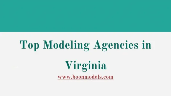 Top Modeling Agencies in Virginia