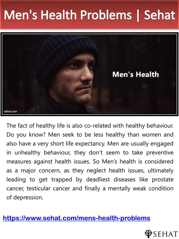 Men's Health Problems | Sehat