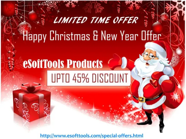 Merry Christmas and Happy New Year OFFER on eSoftTools Products